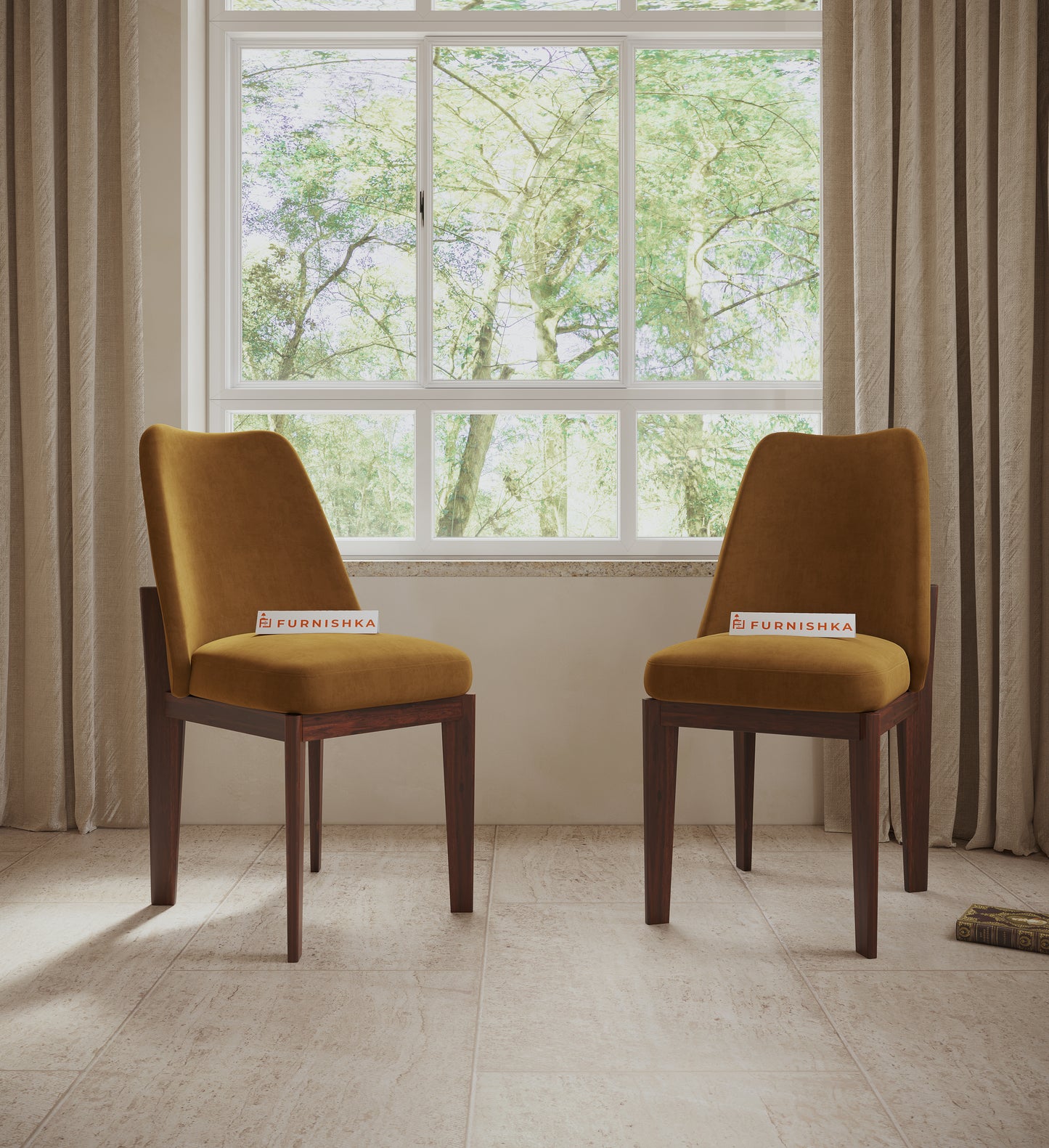 Vriha Sheesham Wood Dining Chair - Furnishka 