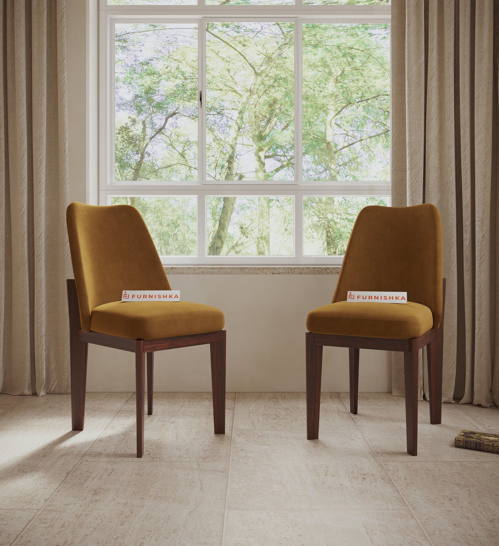 Vriha Sheesham Wood Dining Chair - Furnishka 