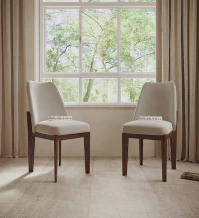 Vriha Sheesham Wood Dining Chair  light Beige