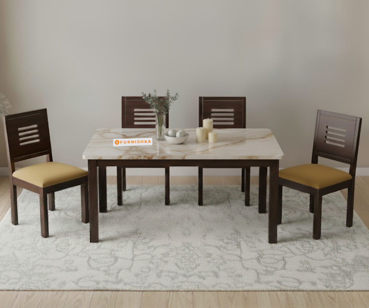 Zhera 4 Seater Dining Sets with Australian Onyx Top - Furnishka 