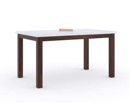Zhera 6 Seater Dining Sets Indian Marble Top - Furnishka