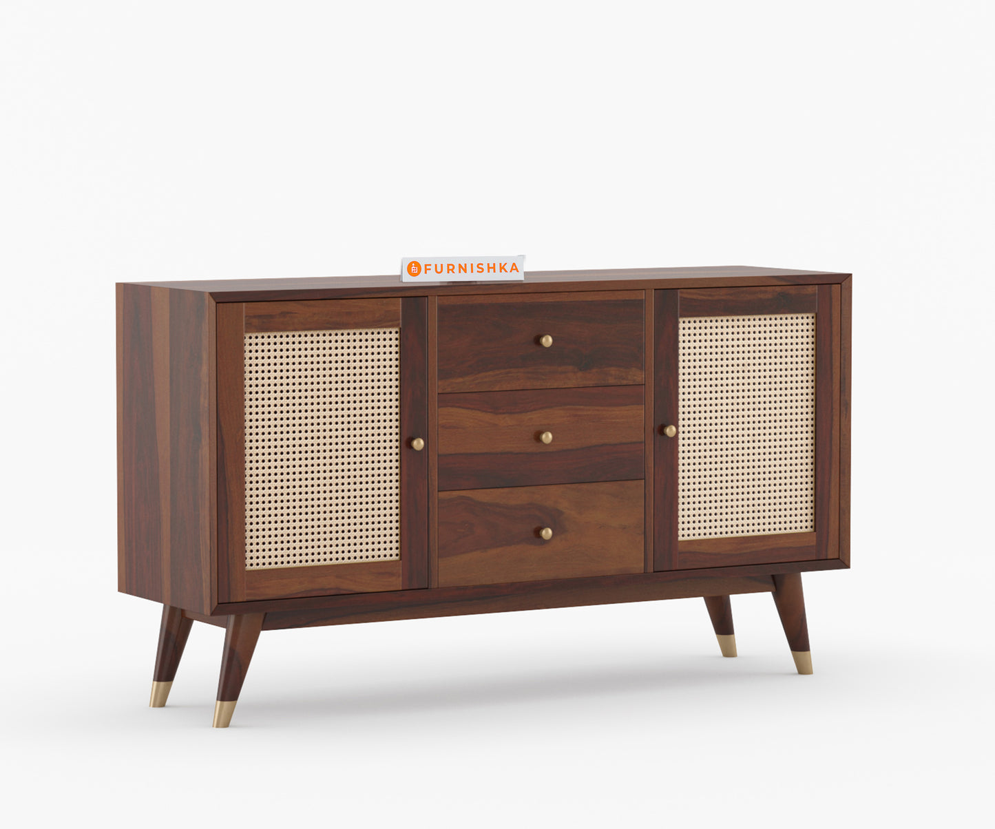 Angela Sheesham Wood Cane Chest of Drawer