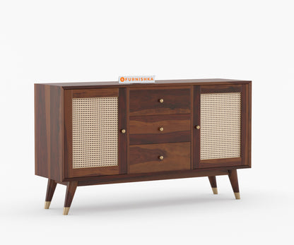 Angela Sheesham Wood Cane Chest of Drawer