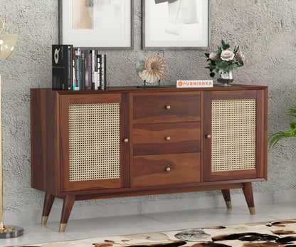 Angela Sheesham Wood Cane Chest of Drawer