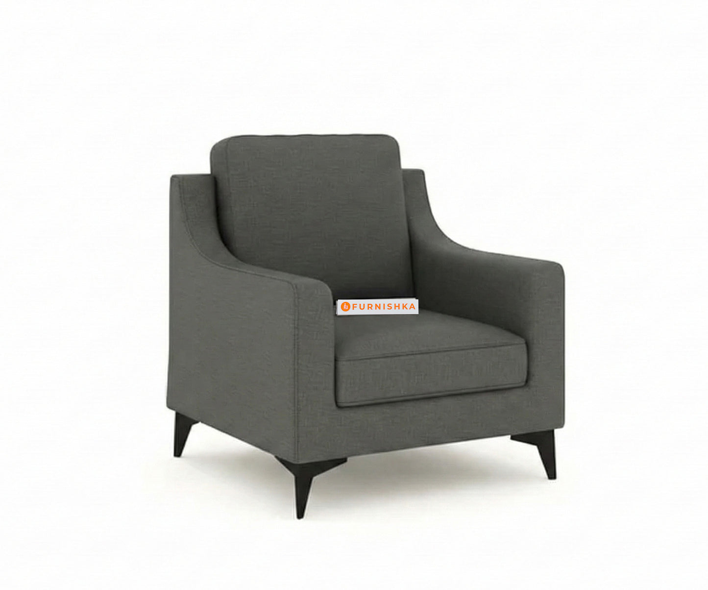 Arrasso Sofa 1 Seater Trout Space Grey