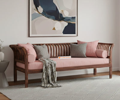 Garud Sofa 3 Seater Flamingo Pink
