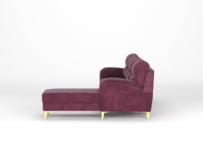 Bilance Sofa 3+L RHS Red Wine