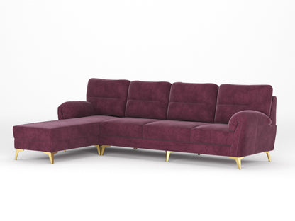 Bilance Sofa 3+L LHS Red Wine