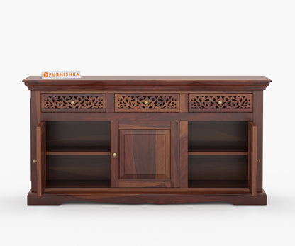 Brynn Sheesham Wood Triple Door Chest of Drawer