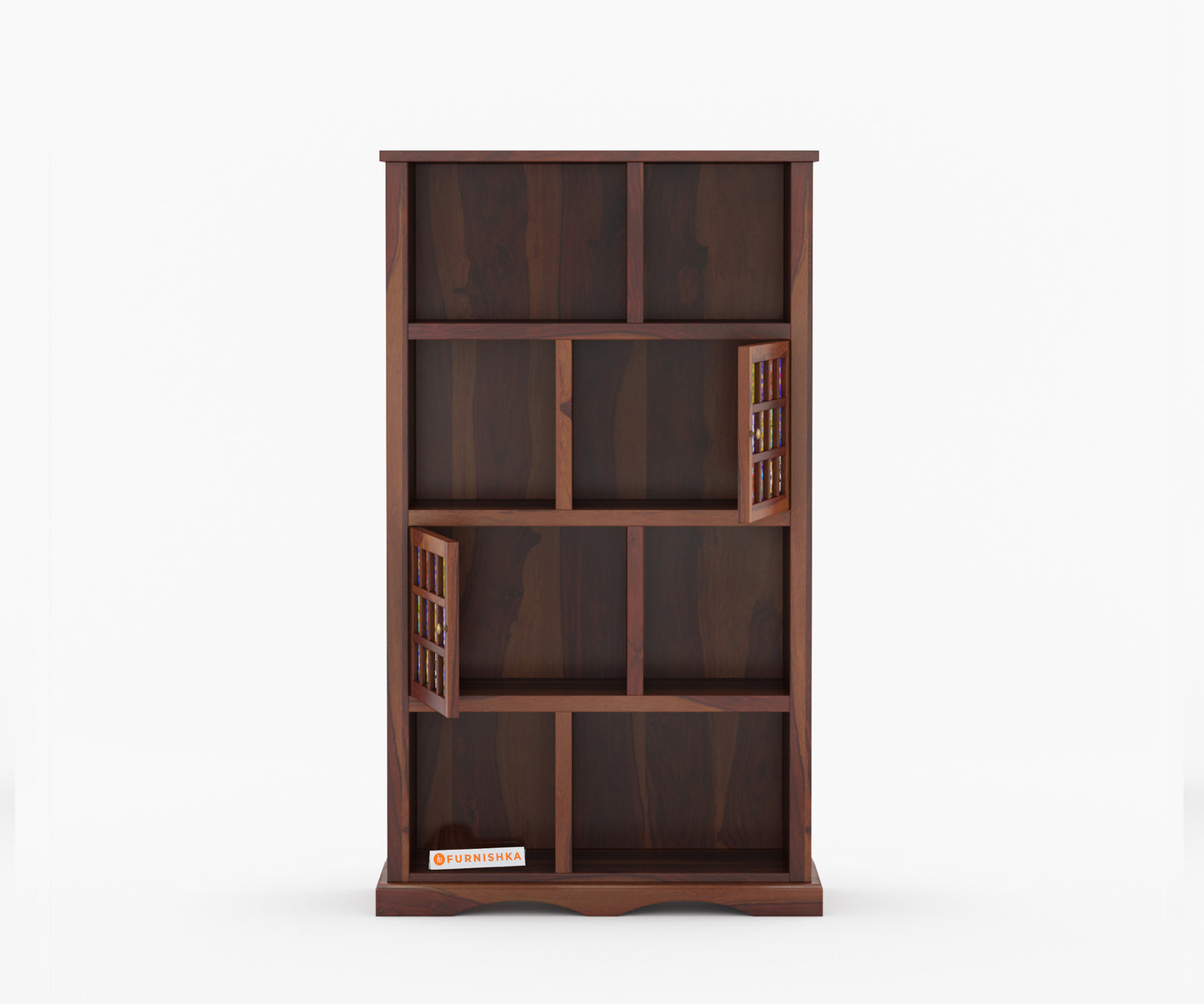 Colombee Sheesham Wood Two Drawer Book Shelf