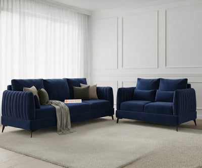 Corbida 3+2 Seater Sofa Set - Persian Blue