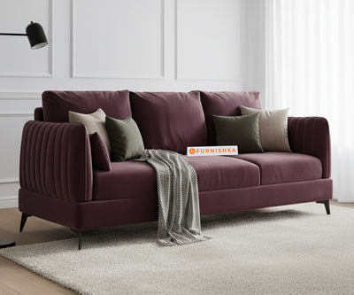 Corbida Sofa 3 Seater Red Wine