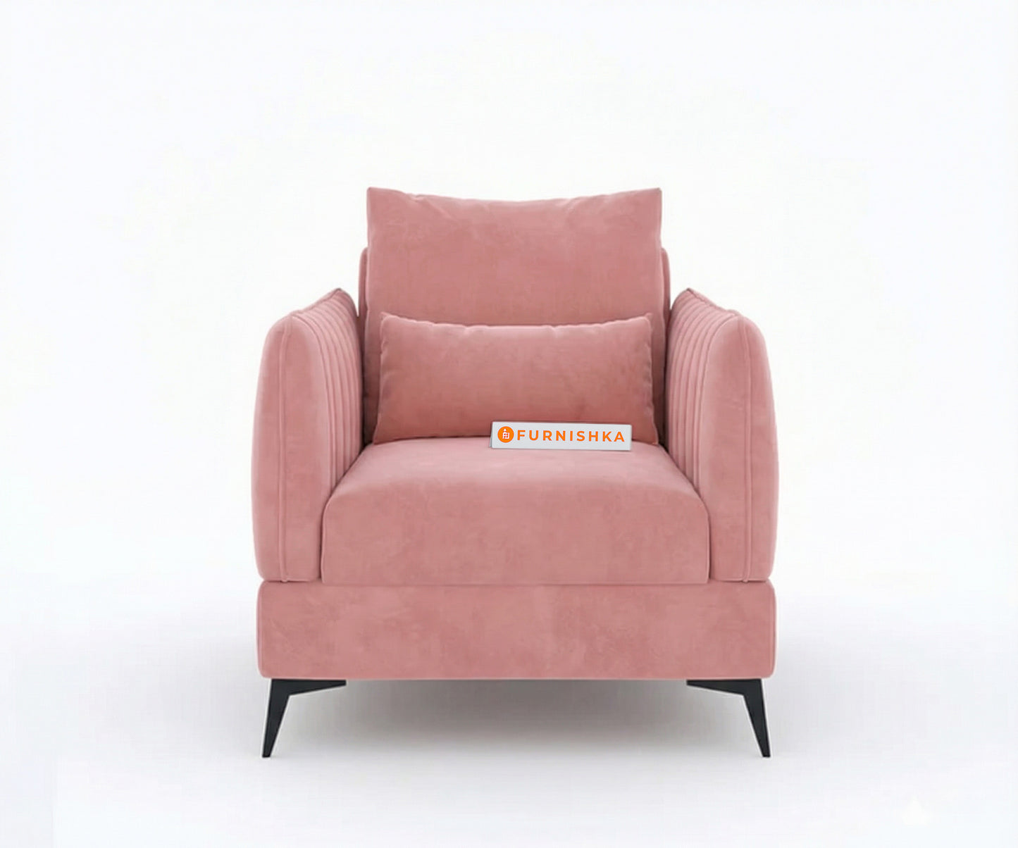 Corbida Sofa 1 Seater Flamingo Pink