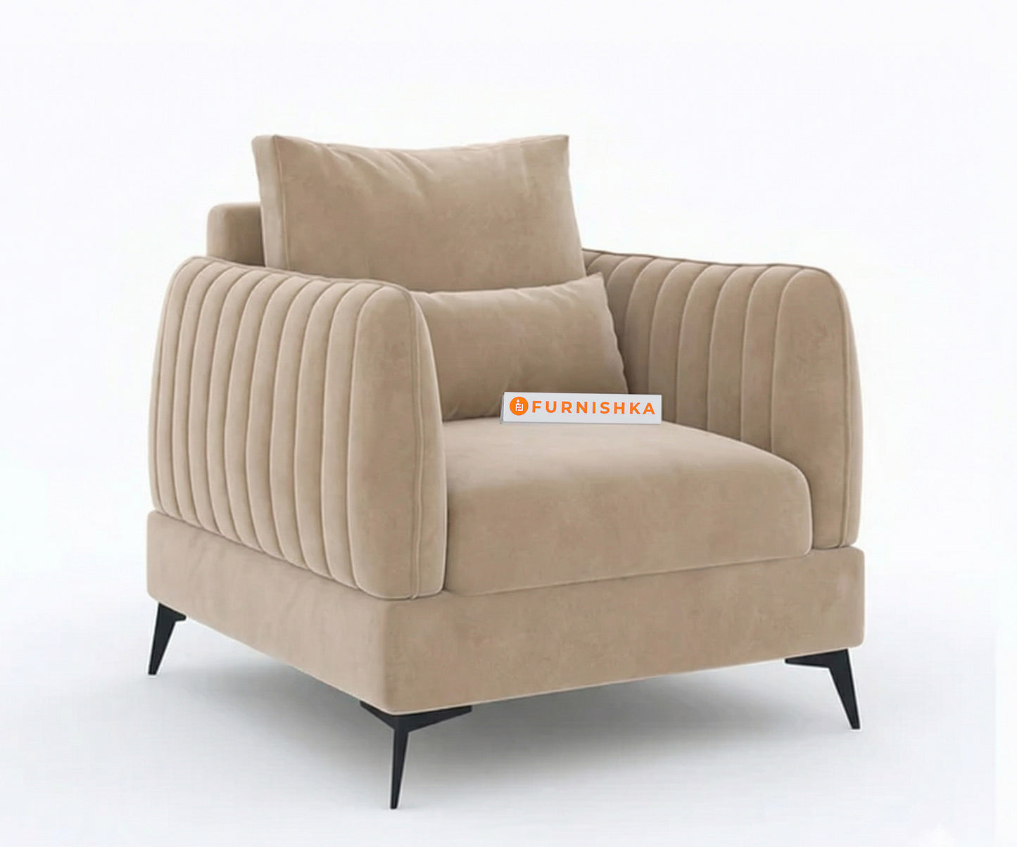 Corbida Sofa 1 Seater Light Beige