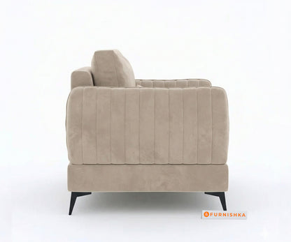 Corbida Sofa 1 Seater Light Beige