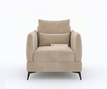 Corbida Sofa 1 Seater Light Beige