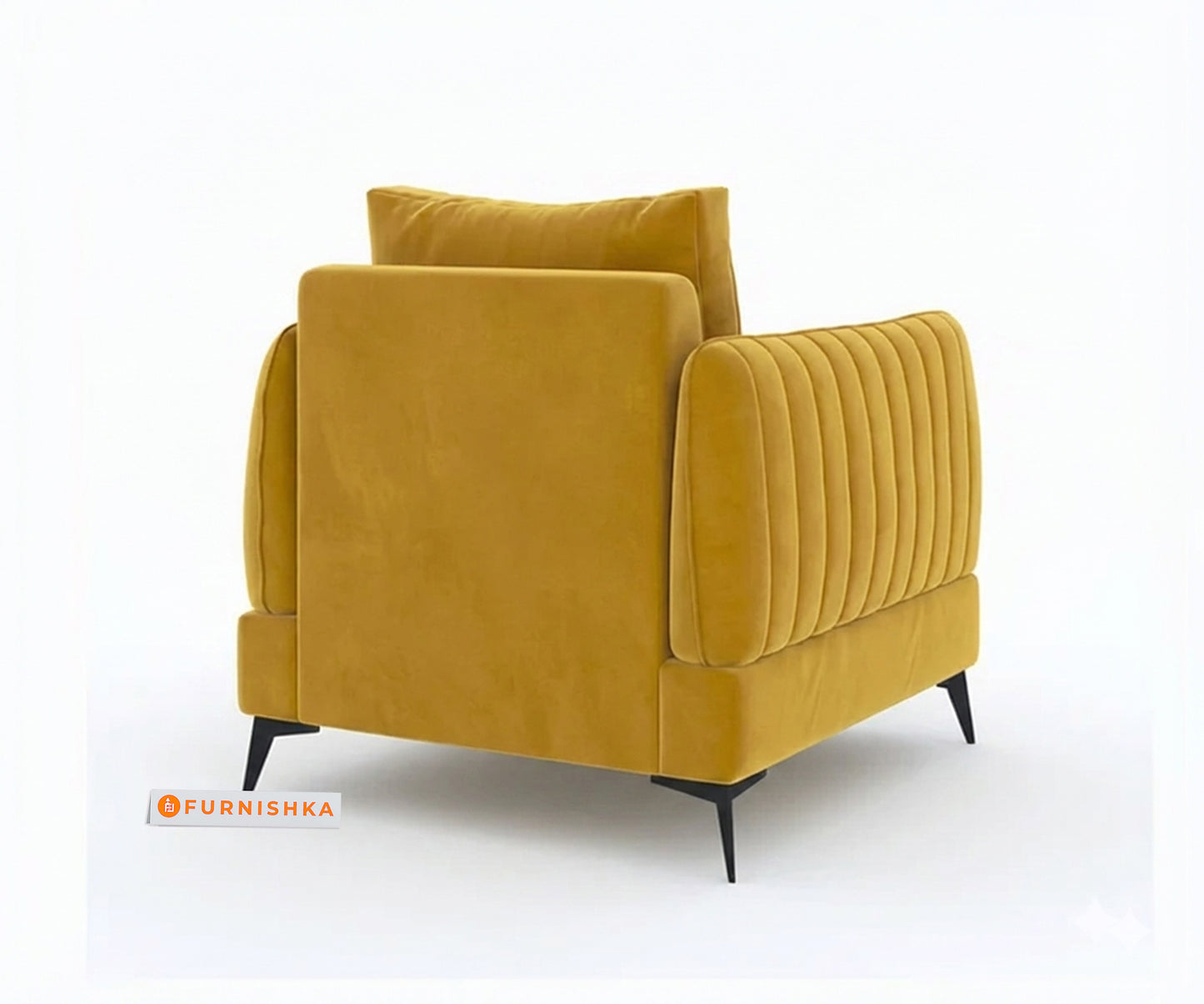 Corbida Sofa 1 Seater Mustard Yellow