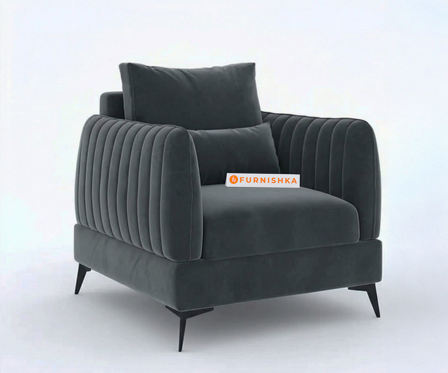 Corbida Sofa 1 Seater Space Grey