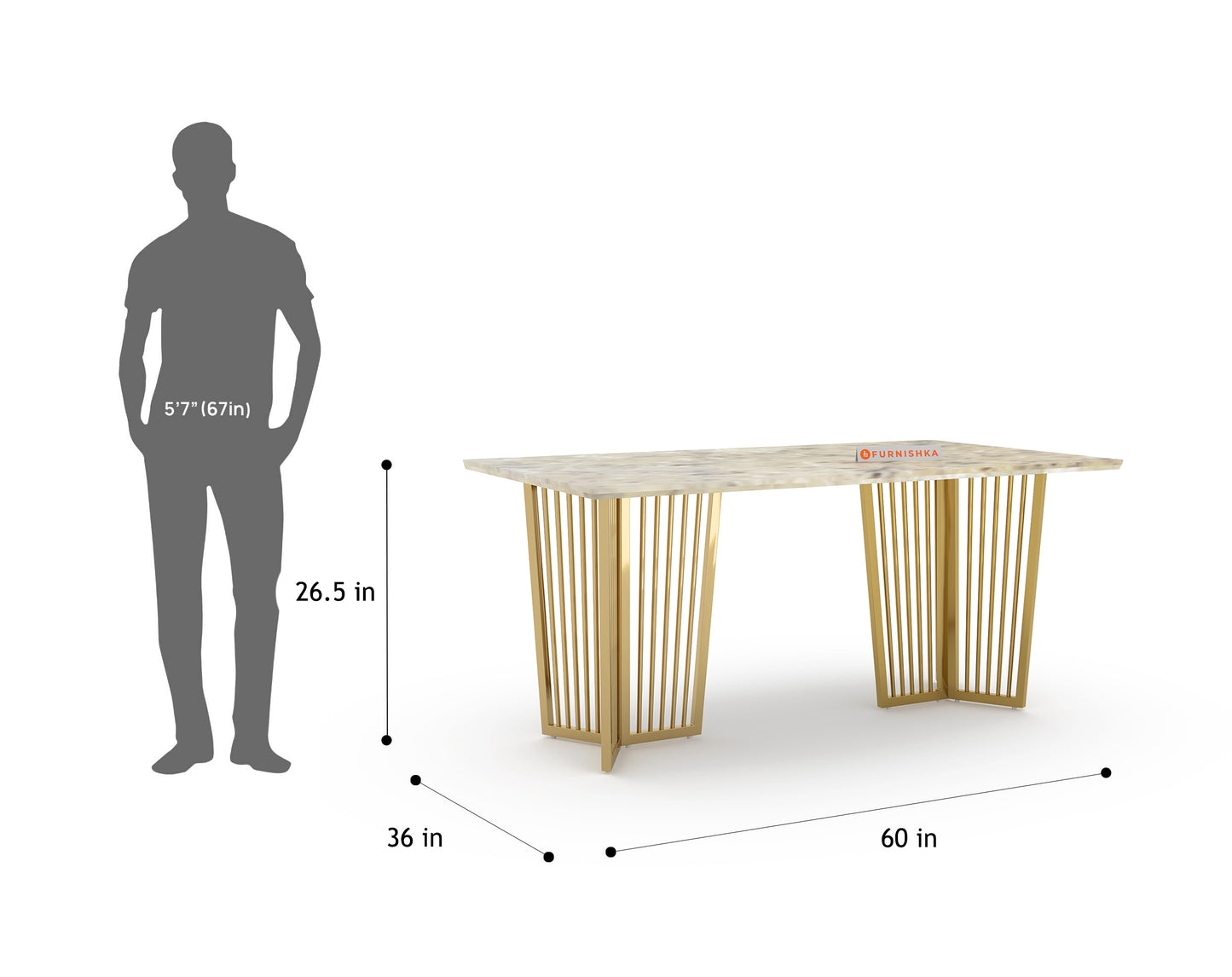Barolo Dining Table with Australian Onyx Top - 4 Seater