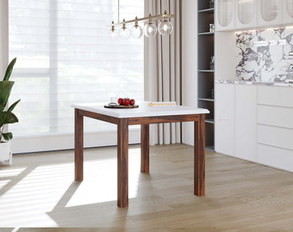 Zhera Indian Marble Top 4 Seater Dining Table