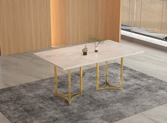 Nexus Dining Table with Australian Onyx Top - 6 Seater