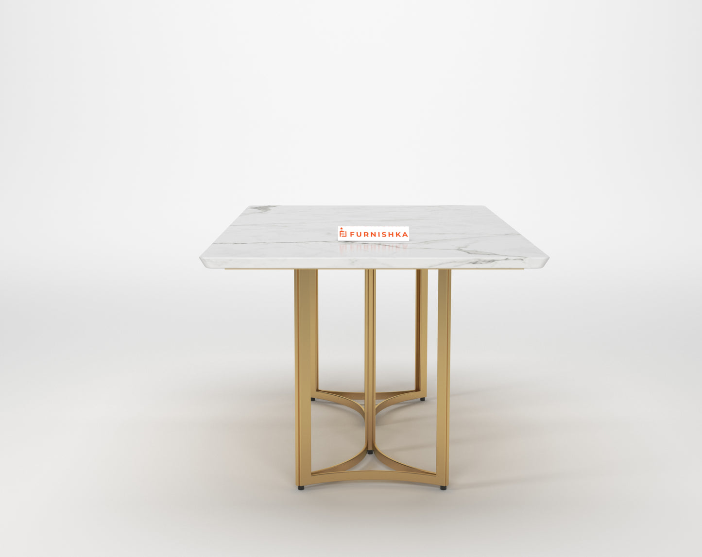 Nexus 4 Seater Dining Sets with White Engineered Marble Top