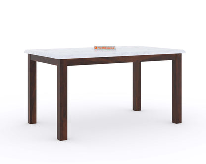 Zhera Indian Marble Top 6 Seater Dining Table