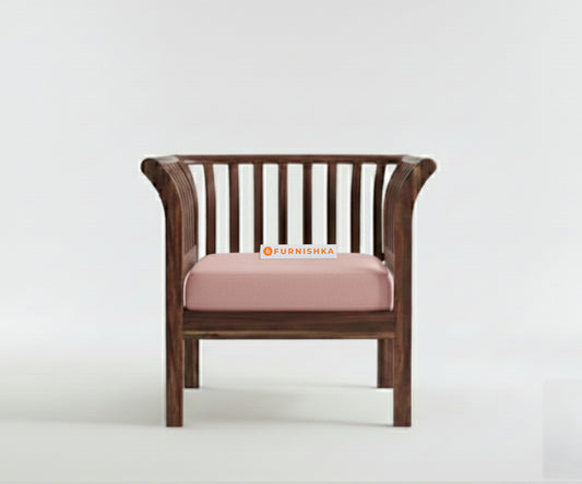 Garud Sofa 1 Seater   Flamingo Pink