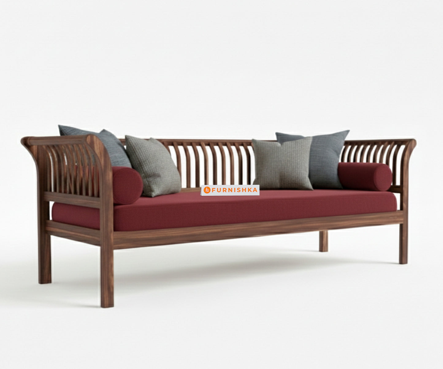 Garud 3 + 2 Sofa Set  Red Wine