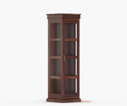 George Sheesham Wood Corner Book Shelf