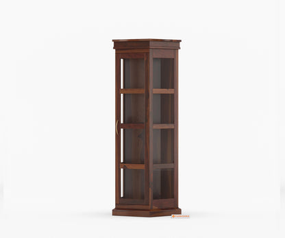 George Sheesham Wood Corner Book Shelf