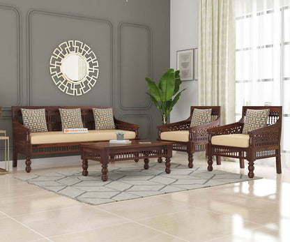 Grace solid Sheesham Wood Sofa Set