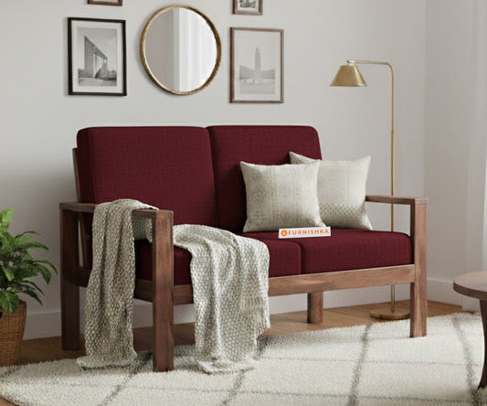 Halle sofa - 2 Seater Red Wine