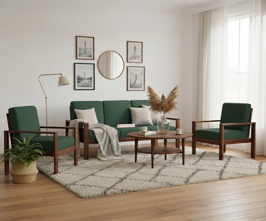 Halle sofa - 3+1+1 Sofa Set Pine Green
