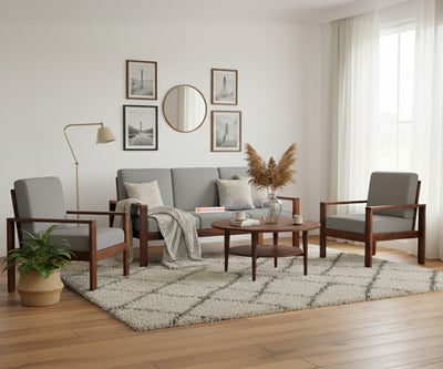 Halle sofa - 3+1+1 Sofa Space Grey