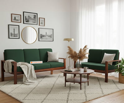 Halle sofa - 3 + 2 Sofa Set Pine Green