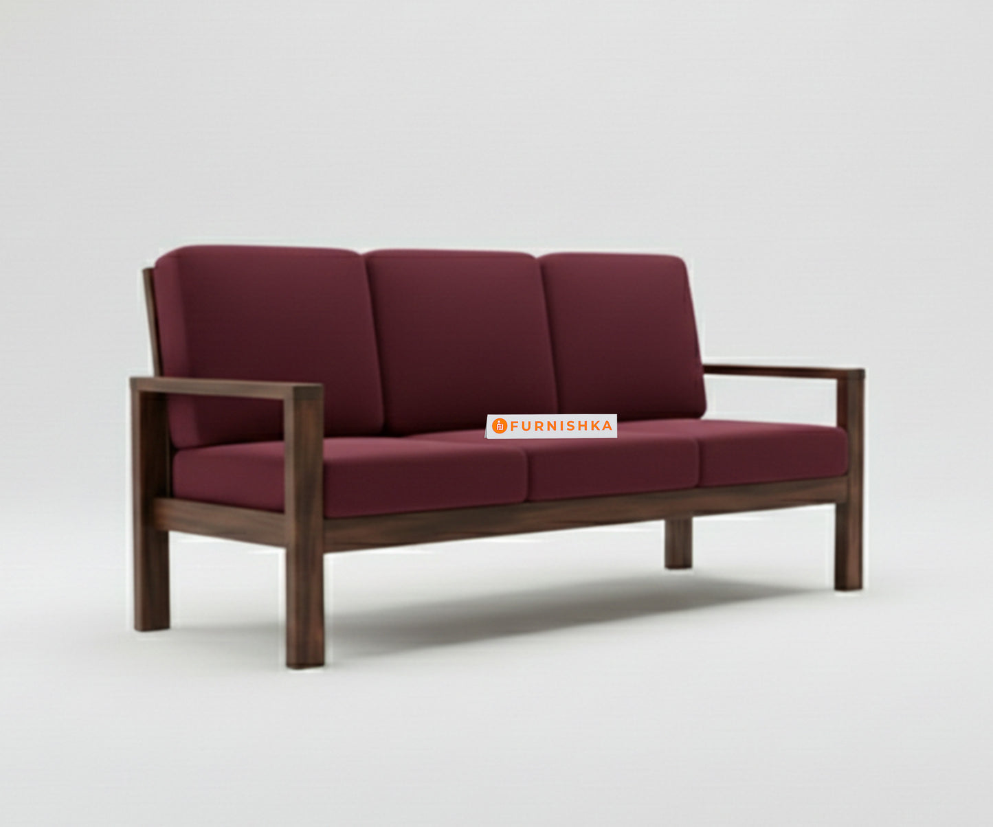 Halle sofa - 3 Seater Red Wine