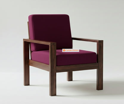 Halle sofa - 1 Seater Red Wine