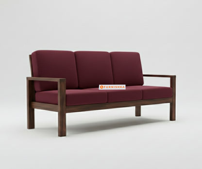 Halle sofa - 3+1+1 Sofa Red Wine