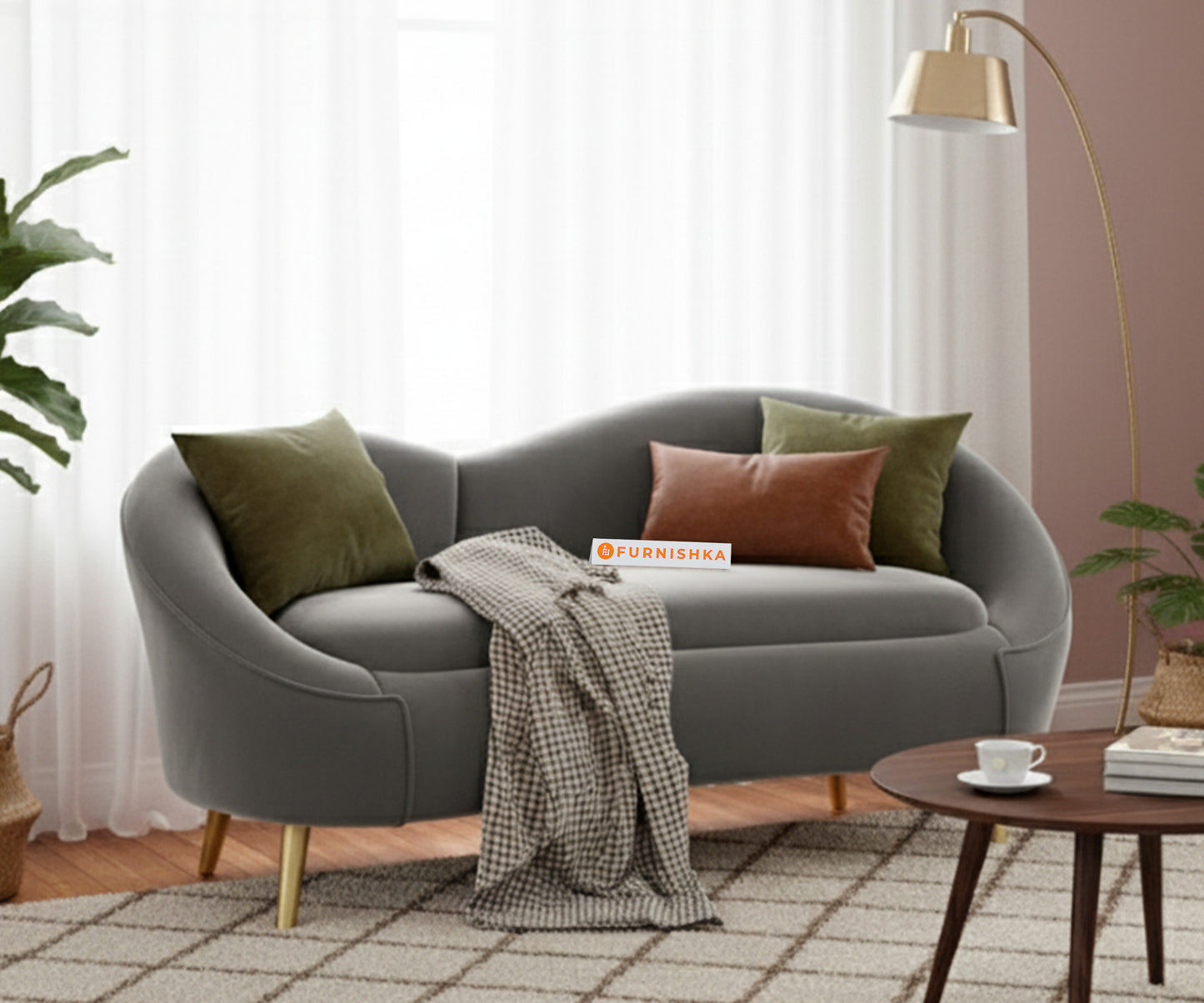 Hana Sofa 2 Seater Space Grey