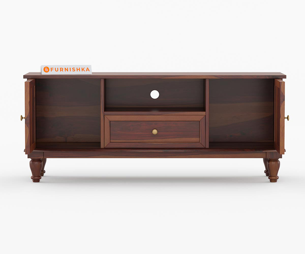 Jax Sheesham Wood Tv Cabinets with Drawers and Storage