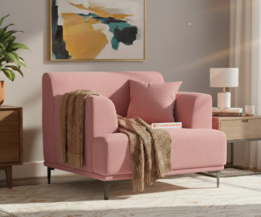 Liam Sofa 1 Seater Flamingo Pink