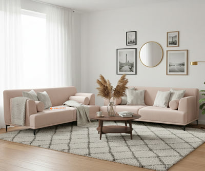 Liam 3+2 Seater Sofa Set - Flamingo Pink