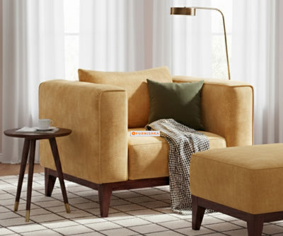 Linda Sofa 1 Seater Mustard Yellow
