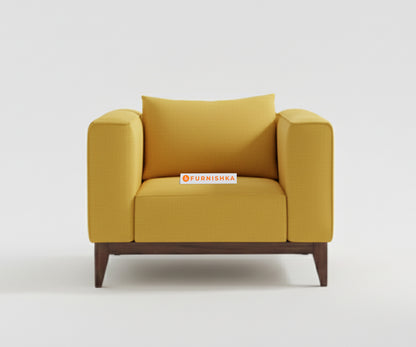 Linda Sofa 1 Seater Mustard Yellow