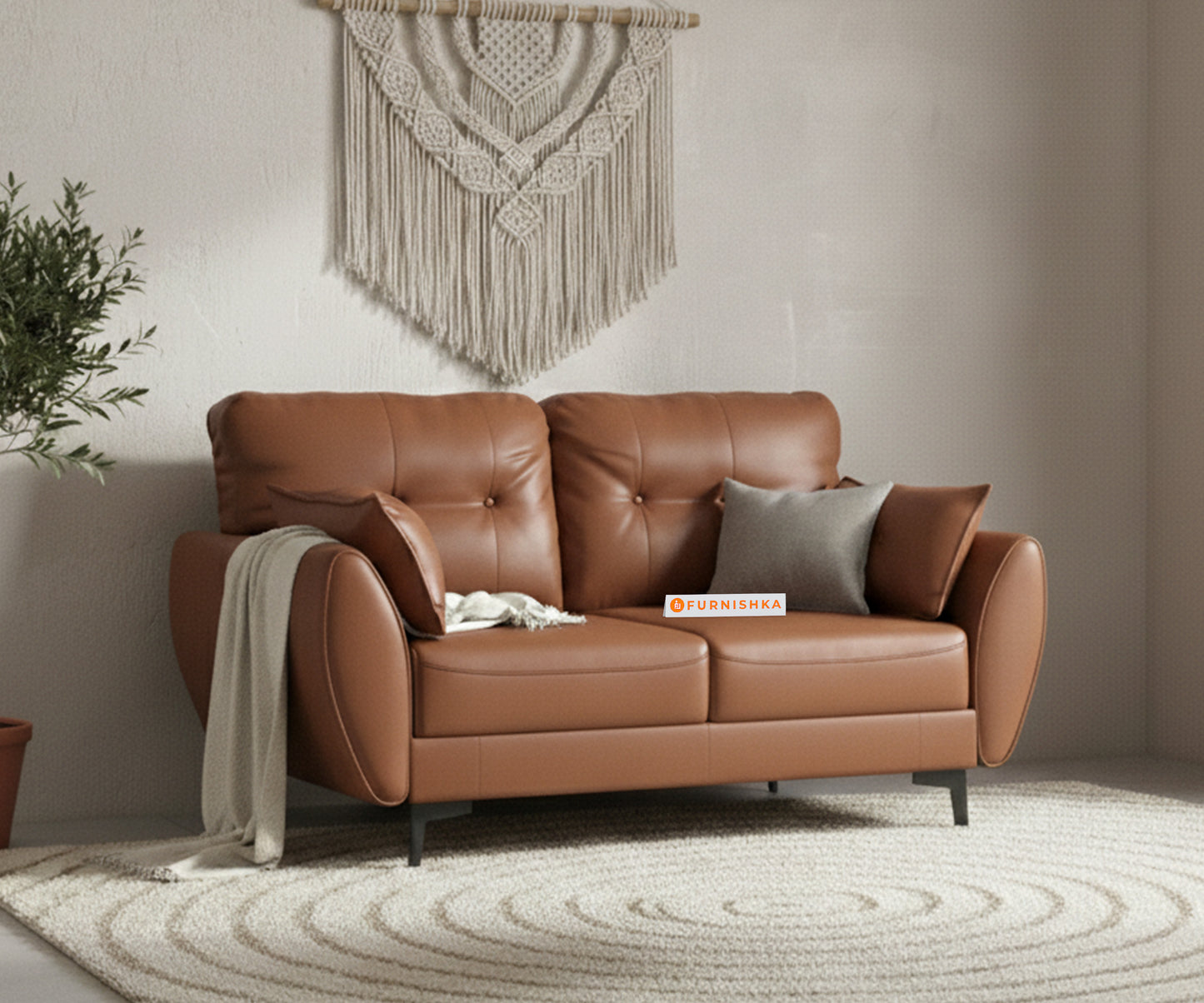 Milano Leatherette Sofa 2 Seater