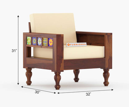 Neo solid Sheesham Wood Sofa Set