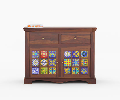 Parnell Sheesham Wood Two Door Chest of Drawer