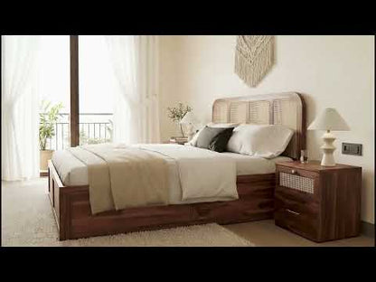 Amara Non Storage Bed in Sheesham - King Size
