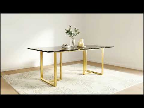 TUSCANY 4 Seater Dining Sets with White Engineered Marble Top